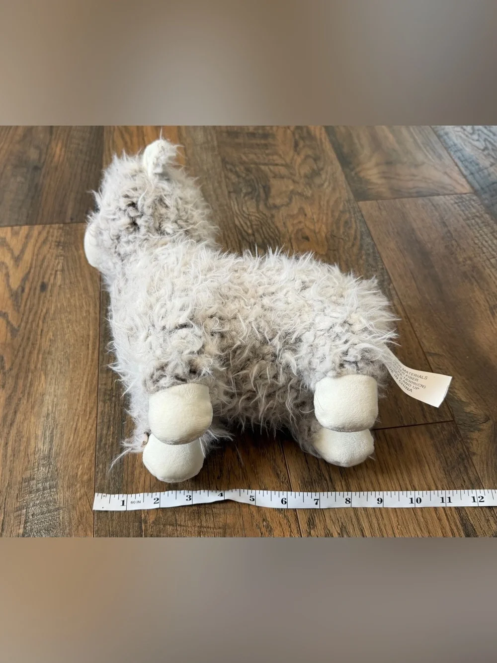 Stuffed Animal Gray Llama